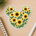Sunflower Mickey Sticker