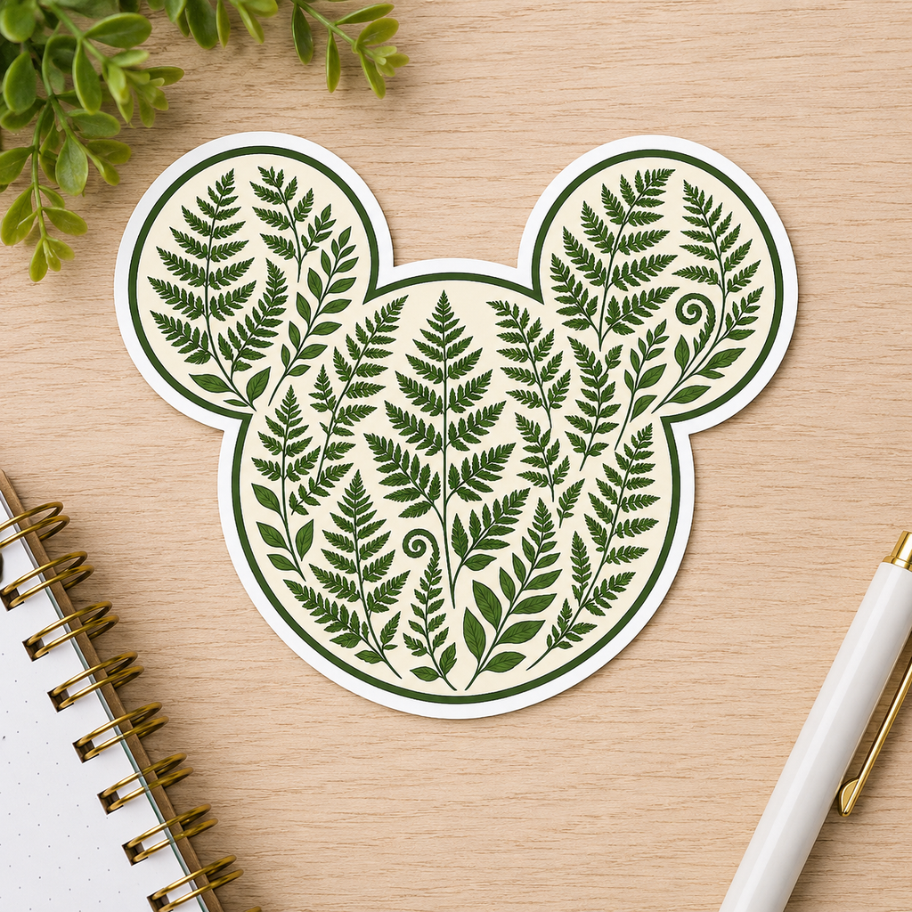 Fern Mickey Sticker