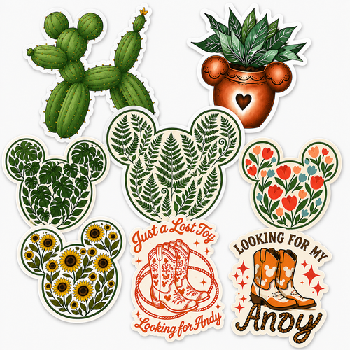 Fern Mickey Sticker